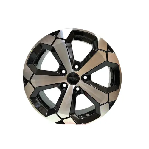 Jante DY427 KM 16x6.5 5x114.3 ET32 negru polish diamond cut compatibile Dacia Renault Nissan Toyota — imaginea 2