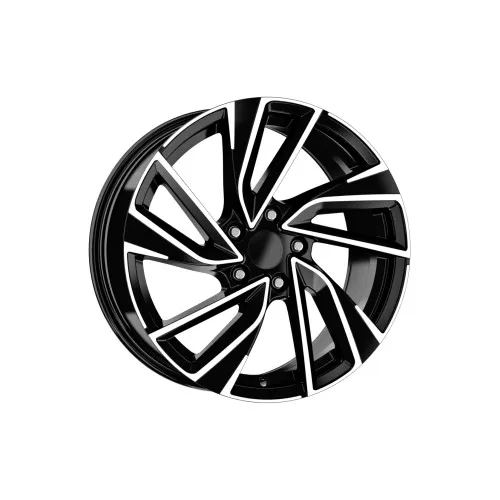 Jante DY726 KM 16x7 5x100 ET35 negru polish diamond cut compatibile Skoda Volkswagen Audi Seat