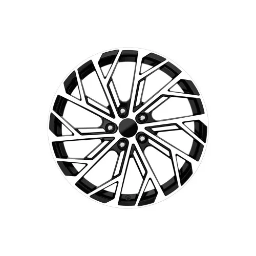 Jante DY817 KM 17x7.5 5x100 ET35 negru polish diamond cut compatibile Skoda Volkswagen Audi Seat — imaginea 2