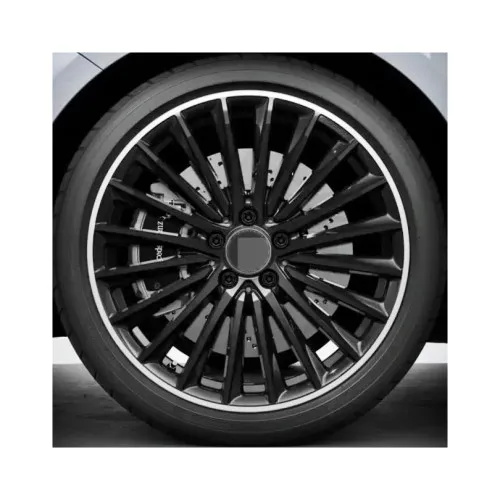 Jante DY988 KM 18x8 18x9 5x112 ET40 ET48 negru margine polish diamond cut compatibile Mercedes — imaginea 4