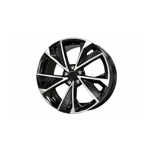 Jante PDW 18x8 5x112 ET38 negru polish diamond cut compatibile Audi, BMW, Volkswagen, Mercedes, Skoda, Seat, Cupra (NX) — imaginea 3