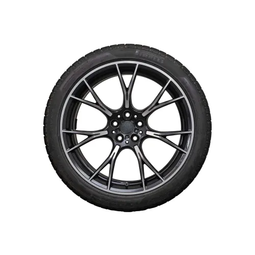 Jante PDW 19x8.5 fata 19x9.5 spate 5x112 ET25 ET33 negru polish compatibile BMW NX / L95407R92 NX — imaginea 5