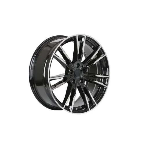Jante PDW 19x8.5 fata 19x9.5 spate 5x112 ET28 ET35 negru polish compatibile BMW / L95380R74 NX — imaginea 4
