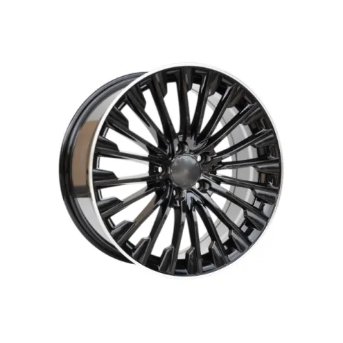 Jante PDW 19x8 5x112 ET38 negru cu margine polish compatibile Mercedes