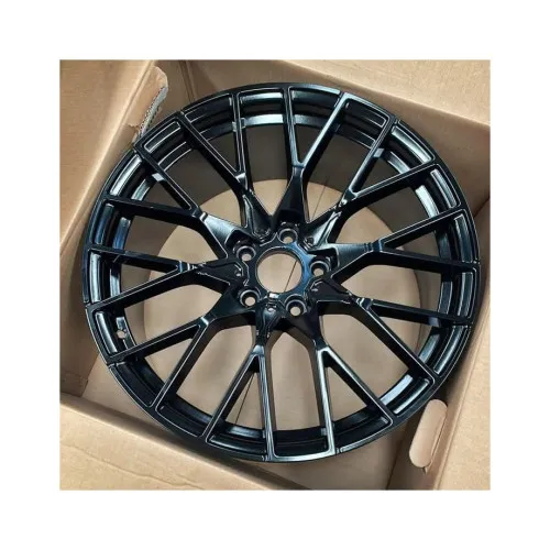 Jante PDW 20x8.5 fata 20x10 spate 5x112 ET25 ET33 negru lucios compatibile BMW / LA5408R92 — imaginea 3