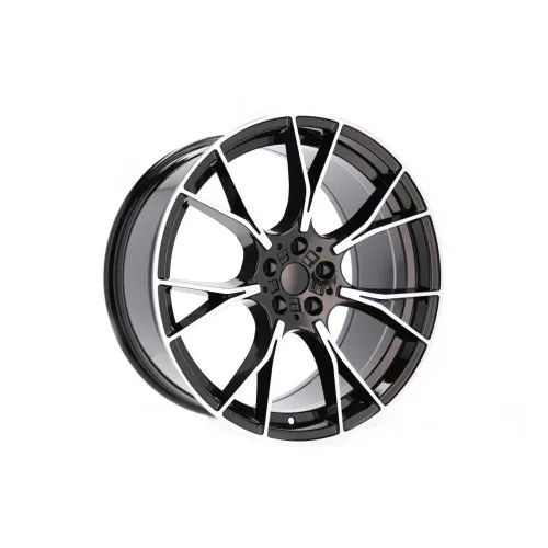 Jante PDW 20x8.5 fata 20x10 spate 5x112 ET25 ET33 negru polish compatibile BMW NX / LA5407R78 NX — imaginea 3