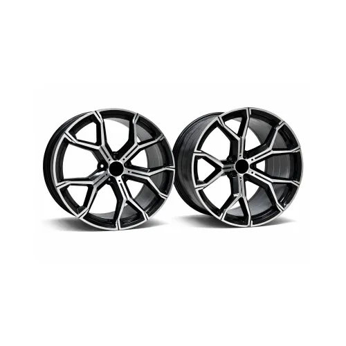 Jante PDW 20x9 fata 20x10.5 spate 5x120 ET40 ET37 negru polish compatibile BMW NX / LA5445R93 NX — imaginea 2