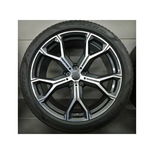 Jante PDW 20x9 fata 20x10.5 spate 5x120 ET40 ET37 negru polish compatibile BMW NX / LA5445R93 NX — imaginea 4