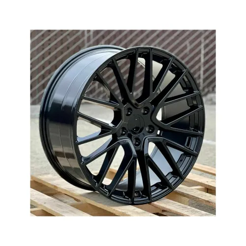Jante PDW 20x9 fata 20x10.5 spate 5x130 ET50 ET64 negru lucios compatibile Porsche NX / LA5413R92 NX — imaginea 4