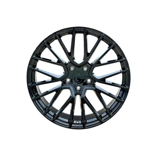 Jante PDW 20x9 fata 20x10.5 spate 5x130 ET50 ET64 negru lucios compatibile Porsche NX / LA5413R92 NX — imaginea 2