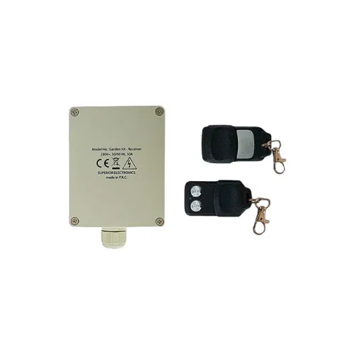 Kit automatizare porti si bariere exterior cu receptor si 2 telecomenzi Premium 220 V — imaginea 2
