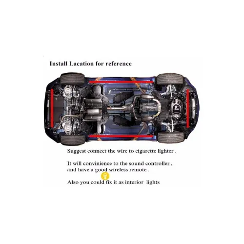 Kit banda LED SMD sub masina cu telecomanda / FS-001 — imaginea 8