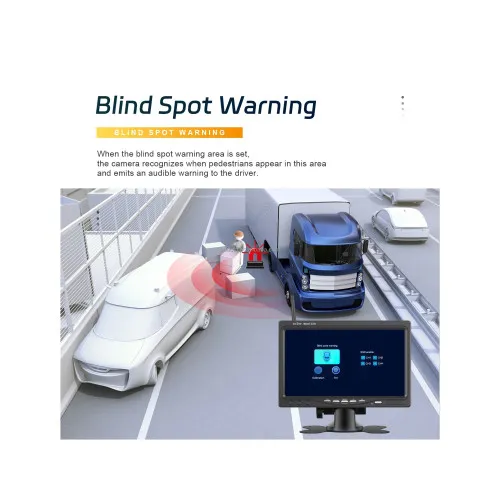 Kit camera wireless fata spate 1080P cu monitor 7 inch night vision IP68 BSD — imaginea 7