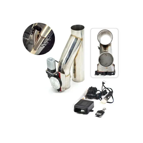 Kit cut off valve Y evacuare auto cu telecomanda 76 mm inox 12V — imaginea 2