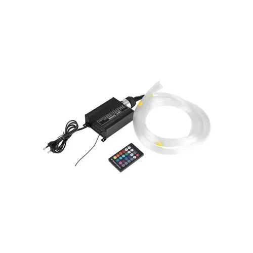 Kit fibra optica LED RGB+W plafon instelat cu efect meteorit (Stea Cazatoare) 450fire ,3m 12V