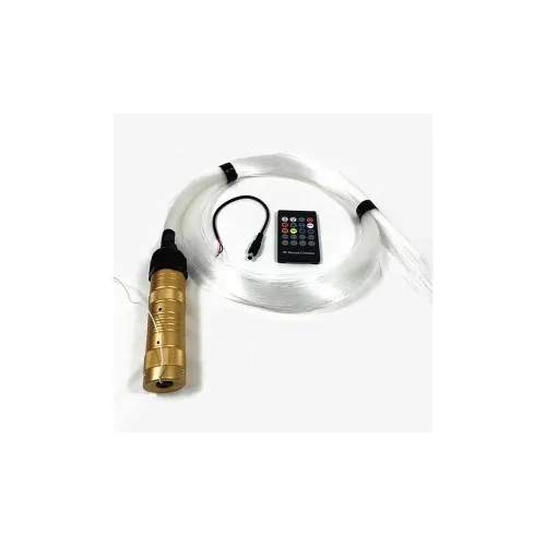 Kit fibra optica plafon instelat LED RGB cu telecomanda 0,75mm 200 fire 3 metri 12V — imaginea 3