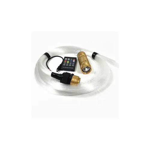 Kit fibra optica plafon instelat LED RGB cu telecomanda 0,75mm 500 fire 3 metri 12V