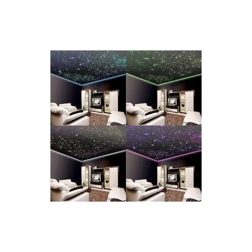 Kit fibra optica plafon instelat LED RGB cu telecomanda si sursa de alimentare 0,75mm 295 fire 3 metri 12V — imaginea 4