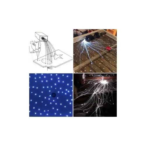 Kit fibra optica plafon instelat LED RGB cu telecomanda si sursa de alimentare 0,75mm 295 fire 3 metri 12V — imaginea 3