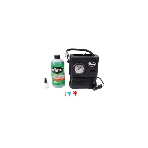 Kit pentru pană cu soluție de reparație anvelope Slime și Compresor 473ml — imaginea 2