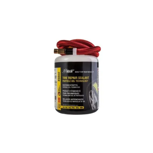 Kit reparatie pana anvelopa AIRMAN ResQ 12V cu compresor si solutie etansare 450ml — imaginea 3