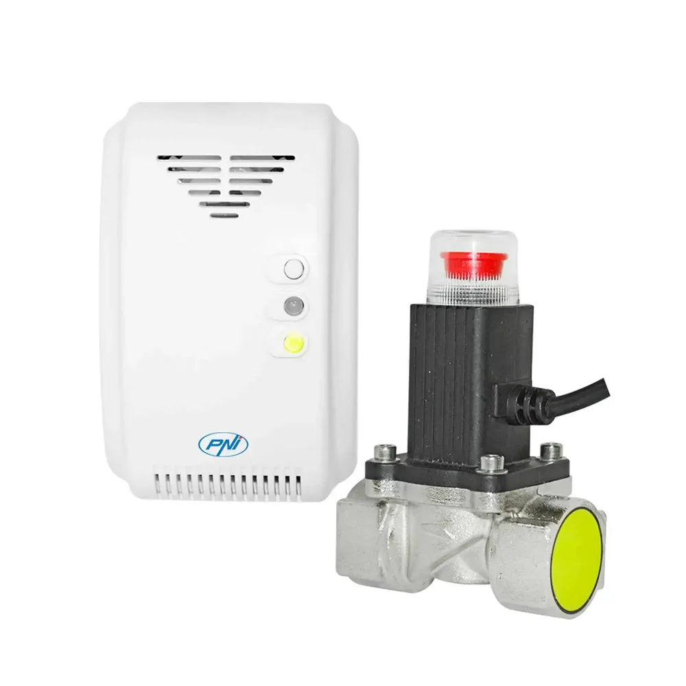 Kit senzor gaz + electrovalva gaz, PNI, Safe House, 220 V, D 3/4"