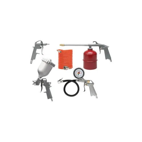 Kit vopsit 5 piese aer comprimat cu pistol vopsire, suflare, spalare, umflat si furtun