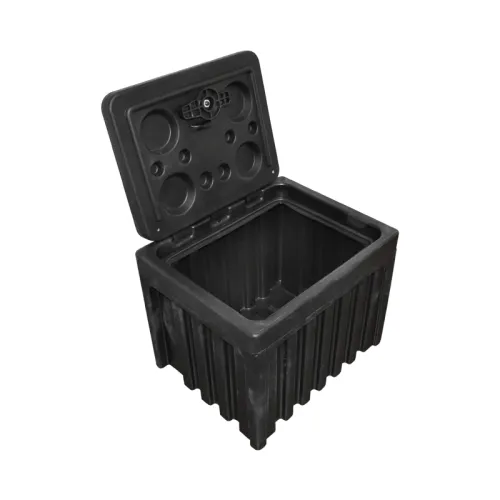 Lada pentru scule fara suport din plastic negru 468x470x600 mm — imaginea 2