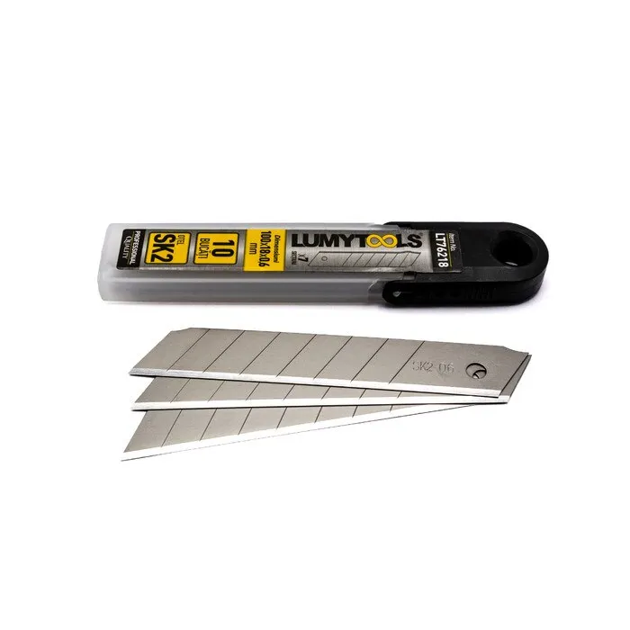 Lame cutter, Lumytools LT76218, 18 mm, set 10 bucati