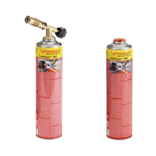 Lampa de lipit cu gaz Rothenberger HotPack Multigas 300, cu 2 butelii