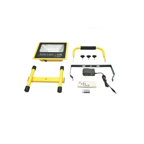 Lampa de lucru LED portabila 40W, 8000K cu acumulator LifePO4 2x6000mAh telecomanda si cadru stativ IP67 Breckner Germany — imaginea 3