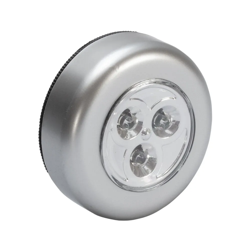 Lampa de veghe Flink, 3 x LED, alimentare cu baterii, rotunda