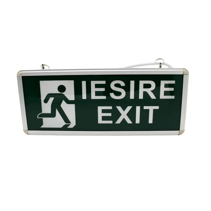 Lampa exit MF0011-11670, 2 fete, pentru evacuare de urgenta, LED, 1W, autonomie 90 minute