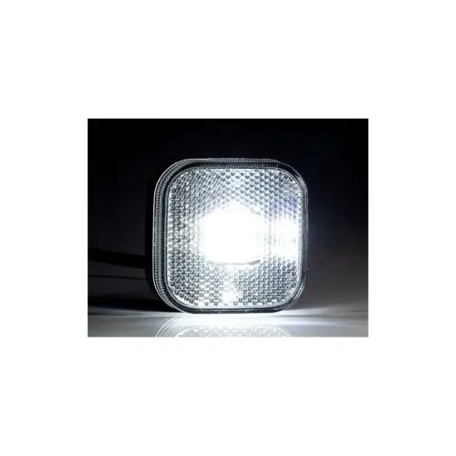 Lampa gabarit auto LED alba 62x62 mm 12-36V Fristom — imaginea 3