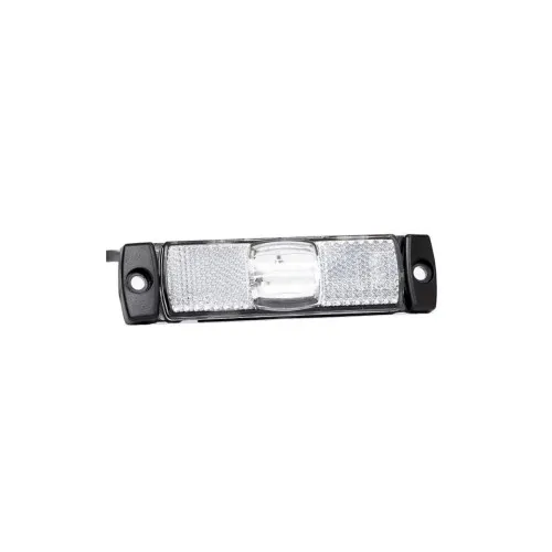 Lampa gabarit auto LED alba cu suport urechi 100x32 mm 12V/36V Fristom