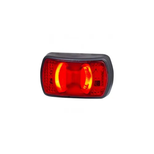 Lampa gabarit auto LED rosie 71x42 mm 12V 24V IP68 Fristom — imaginea 2