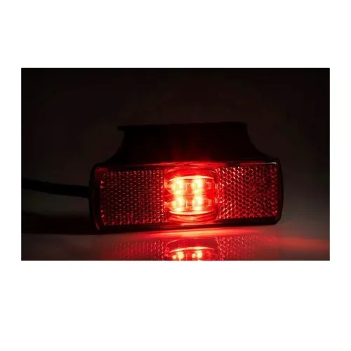 Lampa gabarit auto LED rosie cu suport lateral 100x32 mm 12-36V Fristom — imaginea 3