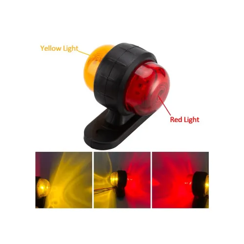 Lampa gabarit LED 12V 24V lumina portocaliu rosu — imaginea 2