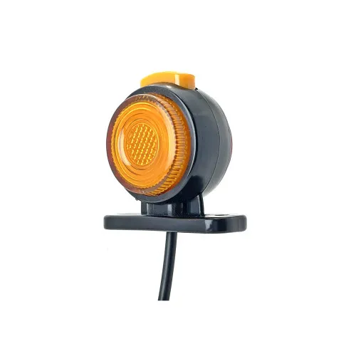 Lampa gabarit LED auto rotunda neon portocaliu rosu 12V 24V