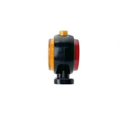 Lampa gabarit LED auto rotunda neon portocaliu rosu 12V 24V — imaginea 3