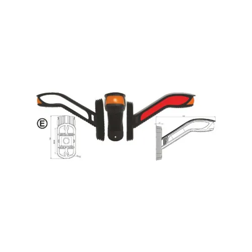 Lampa gabarit Led neon cu semnalizare dinamica 24v — imaginea 3