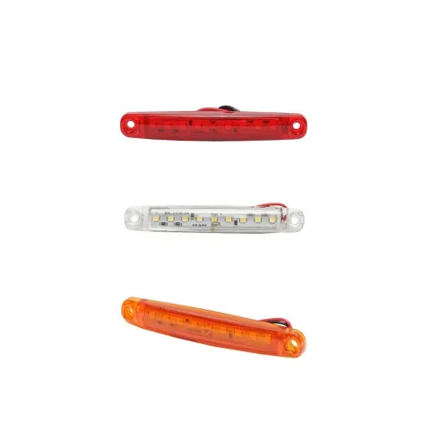 Lampa laterala auto LED 9 SMD 12V/24V alb rosu portocaliu