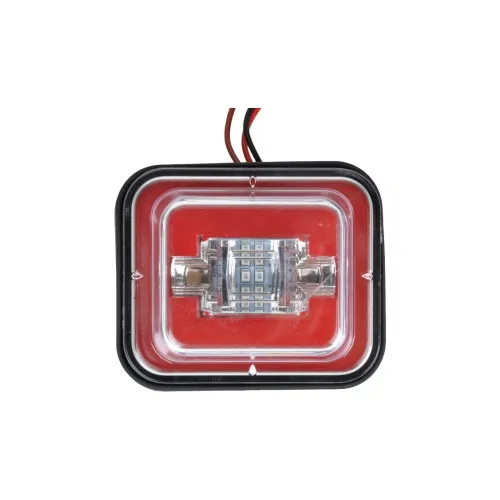 Lampa laterala LED 24 SMD pozitie si semnalizare stroboscopica 12V/24V alb rosu IP66