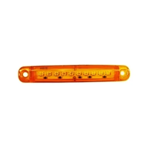 Lampa laterala LED portocalie 9 SMD 3528 12V/24V 100x15x10 mm 14 x 54 14x54
