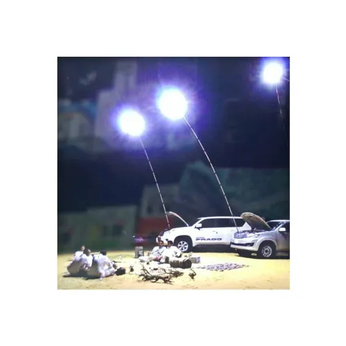 Lampa LED extensibila 4.5m, 200w 15000lm, lumina alba 6000k si telecomanda — imaginea 3