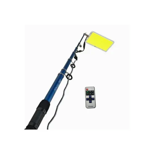 Lampa LED extensibila 4.5m, 200w 15000lm, lumina alba 6000k si telecomanda — imaginea 2