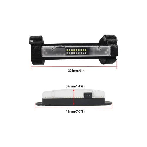Lampa LED iluminat cabina 25W 6000K cu prindere universala pe bara UTV ATV Jeep barca — imaginea 3
