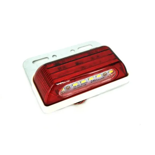 Lampa LED numar inmatriculare universala alb rosu 12V IP66