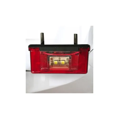 Lampa LED placuta numar universala alb rosu 12V-24V remorca rulota camion — imaginea 3