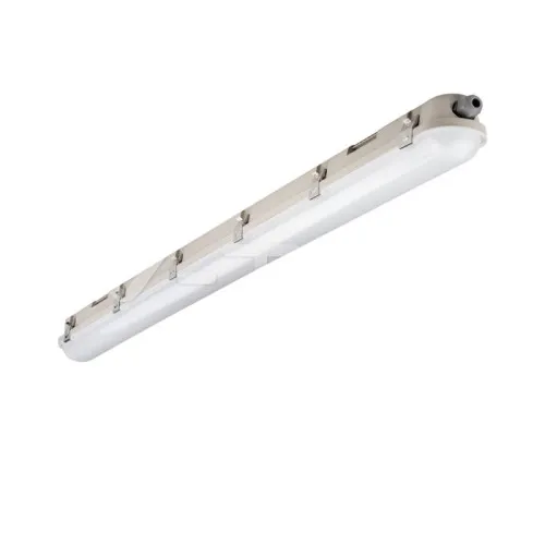 Lampa LED Rezistenta la Apa Seria M 1200mm 36W 4000K Milky Cover SS Clip 120 lm/W